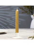 Свеча античная «Винтаж», 17×1.8 см, лакированная золотой металлик  (артикул 6930714)  большой выбор товаров оптом и в розницу по низким ценам с доставкой