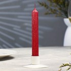 Свеча античная "Винтаж", 17х1,8  см, лакированная красная - фото 318560490