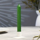 Свеча античная "Винтаж", 17х1,8  см, лакированная зеленая - фото 1427708