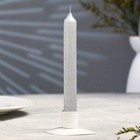 Свеча античная "Винтаж", 17х1,8  см, лакированная серебро - фото 318560494