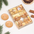 Набор ароматических свечей чайных «Корица», 6 шт. - Фото 1