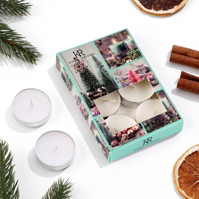 Набор свечей ароматических чайных «Нежная ваниль», 6 шт.