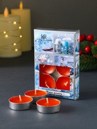 Набор ароматических свечей чайных, 6 шт., мандарин - Фото 1