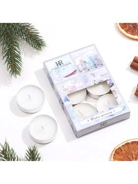 Набор ароматических свечей чайных «Зимний лес», 6 шт. (комплект 2 шт)