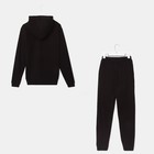 Спортивный костюм мужской (худи, брюки) MINAKU, цвет чёрный, размер 50 - Фото 9