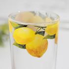 Стакан стеклянный Доляна «Лимоны», 230 мл - Фото 2