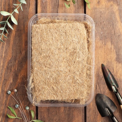 Набор джутовых ковриков для микрозелени 5 шт. с боксом 1 шт. «Рецепты Дедушки Никиты» №2