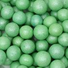 Рисовое драже «Шарики» перламутровые, зелёные, 10 мм, 50 г - Фото 1