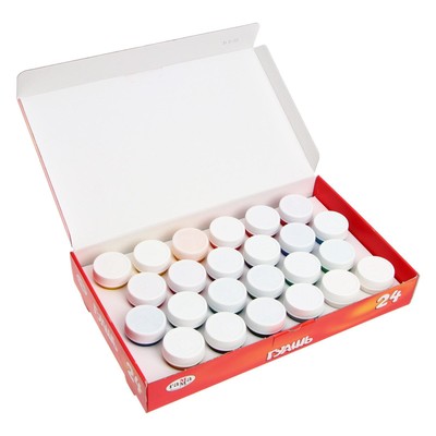 Гуашь 24 цвета × 20 мл «Гамма. Мультики»