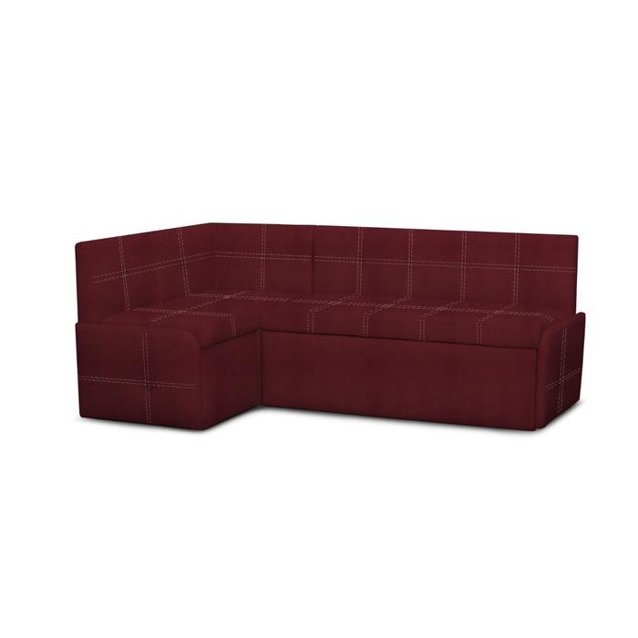 Кухонный уголок «Вена», без стола, 1960×780×1160 мм, велюр dream/arben, цвет berry - Фото 1