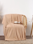 Плед «Этель», 180×200 см, корал-флис, бежевый - Фото 4