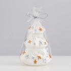 Свеча декоративная «Снежная ёлочка», 11.5×7.5×6 см, белый - Фото 3