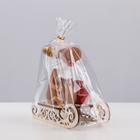 Свеча декоративная "Лось на санках", 12.9х7,2х14.5 см - Фото 6