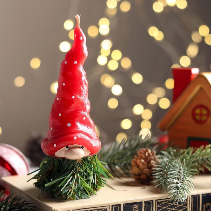 Свеча декоративная "Лесной гномик", 14.5х7 см - Фото 1