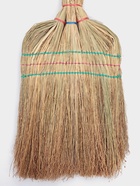 Веник узбекский из сорго 3-х прошивной 3-х лучевой, 87-96 см, ручная работа - Фото 4