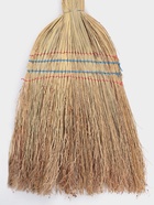 Метла узбекская из сорго с деревянной ручкой, 130-136 см, ручная работа - Фото 4