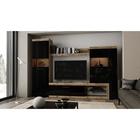 Гостиная «БАСТОН», 2805×2000×400 мм, дуб делано/черный глянец - Фото 1