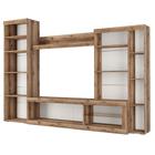 Гостиная «БАСТОН», 2805×2000×400 мм, дуб делано/черный глянец - Фото 3