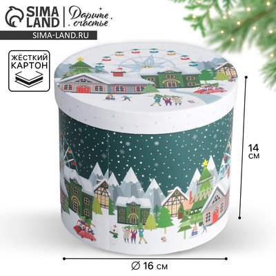 Коробка подарочная «Новогодние истории», 14×16 см, Новый год