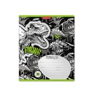 Тетрадь 18 листов в линейку ErichKrause Dinosaur, обложка мелованный картон, блок офсет, 100% белизна, МИКС (комплект 10 шт) - фото 23786743