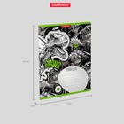 Тетрадь 18 листов в линейку ErichKrause Dinosaur, обложка мелованный картон, блок офсет, 100% белизна, МИКС (комплект 10 шт) - фото 25573415