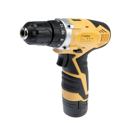 УЦЕНКА Шуруповерт ТУНДРА, патрон БЗ до 10 мм, подсветка, Li-ion 1300 mAh=12V, 550 об/мин, 18 Н*м