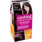 Краска-уход для волос L'oreal Casting Creme Gloss, без аммиака, оттенок 3102 холодный тёмно-каштановый - фото 300480443