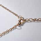 Колье «Мармеладные мишки» на тонкой цепочке, цвет зелёный в золоте, 35см - Фото 2