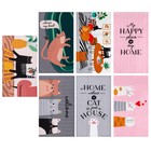 Кухонные полотенца кухонных «Доляна» Cats 35×60 см, 7 шт., хлопок 100% - Фото 5