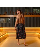 Полотенце - килт вафельное мужское для бани «Перчики», 75×150 см, хлопок 100 % - Фото 6