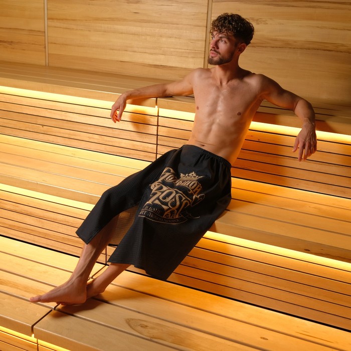 Полотенце для бани «Большой босс» мужской килт 80×150 см, 100 % хл, вафельное полотно - Фото 1