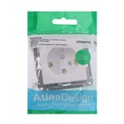 Розетка SE ATLASDESIGN, 250 В, 16 А, IP20, встраиваемая, с заземлением, шторки, белая, ATN000145 - Фото 3