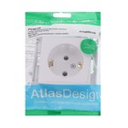 Розетка SE ATLASDESIGN, 16 А, 250 В, встраиваемая, с з/к, IP20, белая, ATN000143 - Фото 3