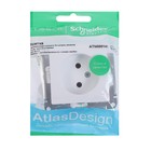 Розетка SE ATLASDESIGN, 16 А, 250 В, встраиваемая, без з/к, IP20, белая, ATN000141 - Фото 3
