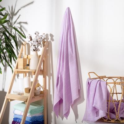 Полотенце махровое двухстороннее «Этель. Комфорт», 90×170 см, хлопок 100%, сиреневое