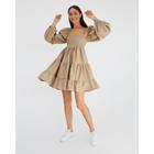 Платье летнее женское MIST размер 48-50, бежевый - фото 25317363