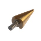 Сверло ступенчатое ТУНДРА, HSS, TiN, трехгранный хвостовик, 6 - 30 мм - Фото 2