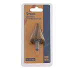 Сверло ступенчатое ТУНДРА, HSS, TiN, трехгранный хвостовик, 9 - 36 мм - Фото 4