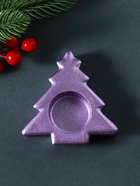 Подсвечник на 1 свечу «Ёлочка», 2.5×9 см, серебро - Фото 3