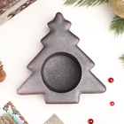 Подсвечник на 1 свечу «Ёлочка», 2.5×9 см, серебро - Фото 4