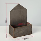 Подставка под открытки 1 ячейка, 10×5×15 см, толщина 3 мм, цвет полисандр - Фото 2