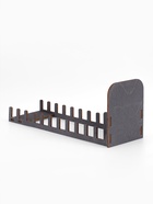 Подставка под открытки, 11 ячеек, 270×110×84, толщина 3 мм, тёмная - Фото 5