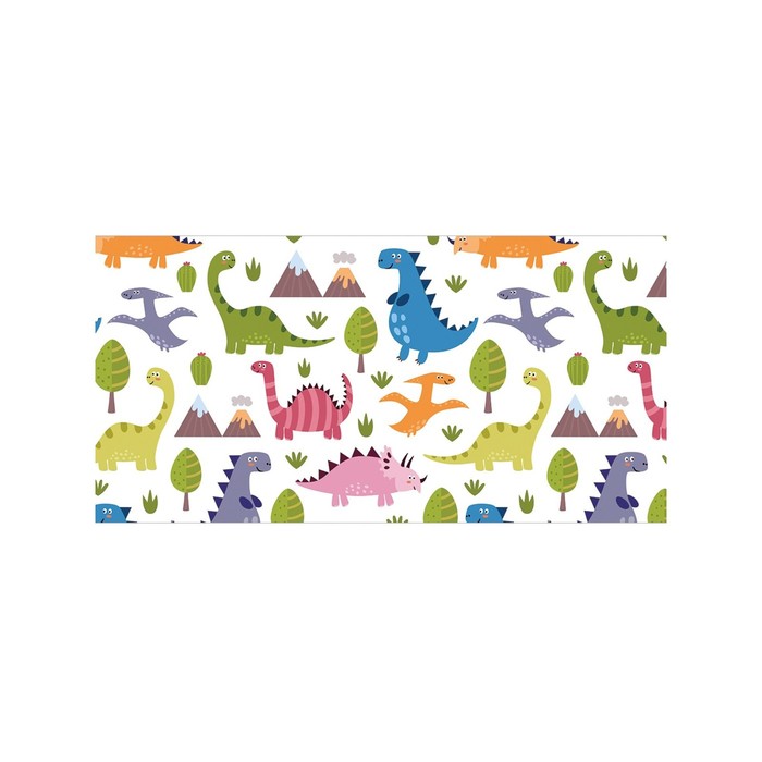 Корзина для хранения вещей «Цветные динозавры», размер 35х50 см - фото 1908721935
