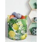 Текстильный мешок «Лимоны и тропики», для хранения вещей и игрушек, размер 30х30 см, 18.9 л - Фото 1