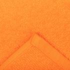 Полотенце махровое Экономь и Я 30х60 см, цв. оранжевый, 100% хлопок, 320 гр/м2 - Фото 4