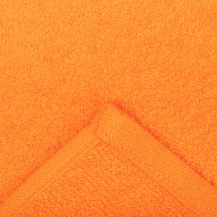 Полотенце махровое Экономь и Я 30х60 см, цв. оранжевый, 100% хлопок, 320 гр/м2 - фото 1886652323