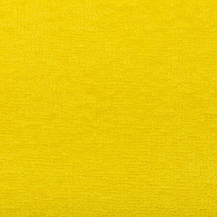 Полотенце махровое Экономь и Я 50х90 см, цв. желтый, 100% хлопок, 320 гр/м2 - фото 1907262686