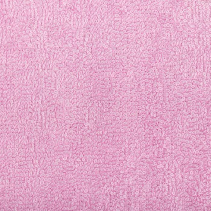 Полотенце махровое Экономь и Я 70х130 см, цв. розовый, 100% хлопок, 320 гр/м2 - фото 1907262702