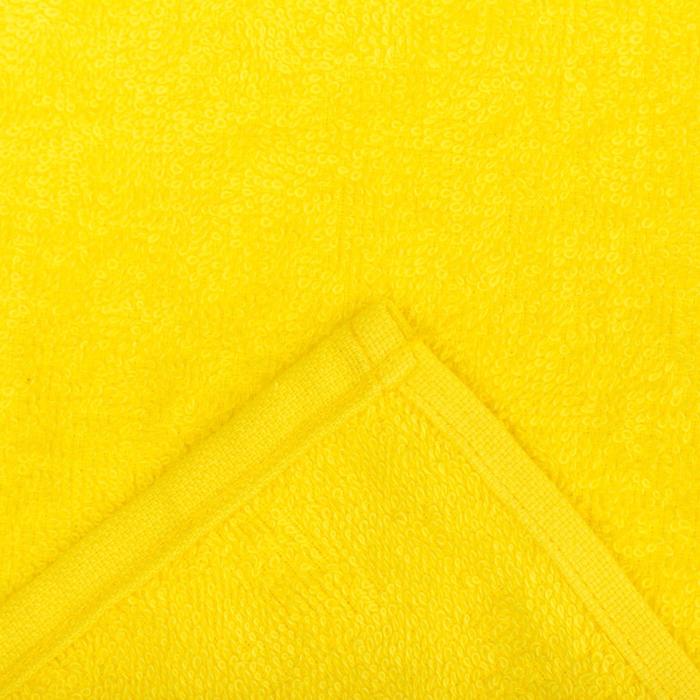 Полотенце махровое Экономь и Я 70х130 см, цв. желтый, 100% хлопок, 320 гр/м2 - фото 1908722905