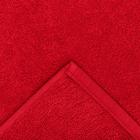 Полотенце махровое Экономь и Я 70х130 см, цв. красный, 100% хлопок, 320 гр/м2 - Фото 4